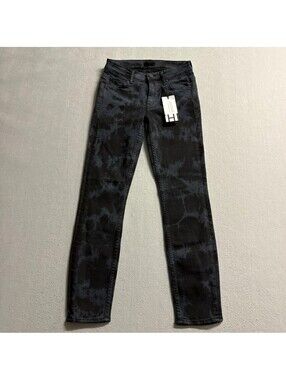 Mother The Muse Ankle Jeans Womens 24 Blame It On The Blackout Tie Dye Skinny
